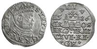 trojak 1586, Ryga, Odmiana z małą głową króla., 