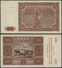 100 złotych 15.07.1947, seria F 7231894, z nadru