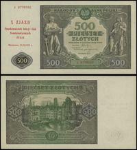 500 złotych 15.01.1946, seria I 9778040, z nadru