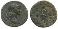 dupondius 103-111, Rzym, Aw: Popiersie cesarza w