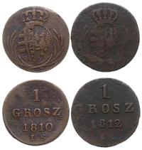 Polska, zestaw: 2 x 1 grosz (1810 i 1812)
