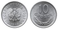 10 groszy  1949, Warszawa, aluminium, piękne., P