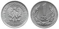 1 złoty 1970, Warszawa, aluminium, piękne., Parc
