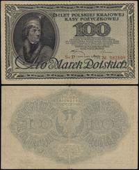 100 marek polskich 15.02.1919, seria P 982809, z