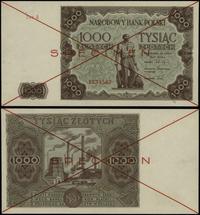 1.000 złotych 15.07.1947, seria A 1234567, czerw