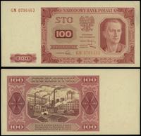 100 złotych 1.07.1948, seria GM 0796463, bez ram