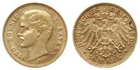 10 marek 1907 D, Monachium, złoto 3.97 g, AKS 19