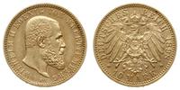 10 marek 1898 F, Stuttgart, złoto 3.96 g, piękne