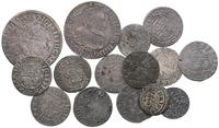 zestaw 15 monet, miedzy innymi ort 1622 i szósta