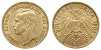 20 marek 1905 A, Berlin, złoto 7.96 g, bardzo ła