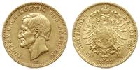 20 marek 1872 E, Drezno, złoto 7.93 g, AKS 121, 
