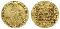 dukat 1805, Utrecht, złoto 3.50 g, Fr. 317