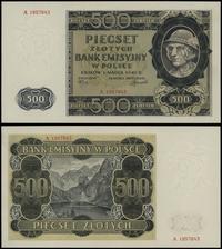 500 złotych 1.03.1940, seria A 1957843, wyśmieni