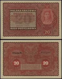 20 marek polskich 23.08.1919, seria II-M, numera