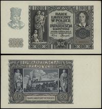 20 złotych 1.03.1940, seria L, numeracja 2940786