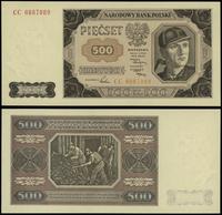 500 złotych 1.07.1948, seria CC, numeracja 88870