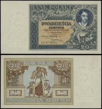 20 złotych 20.06.1931, seria DH 6718221, wyśmien