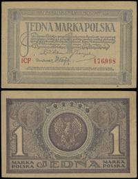 1 marka polska 17.05.1919, seria ICF 176998, pię