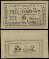 4 złote 4.09.1794, seria 1-S, złamane, Lucow 43s