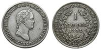 1 złoty 1830 FH, Warszawa, Z kropkami po ZŁO i P