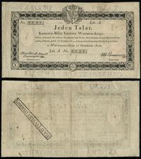 1 talar 1.12.1810, podpis komisarza; Zamojski, n