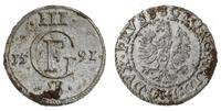 trzeciak (ternar) 1591, Królewiec, bardzo ładny 