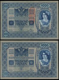 zestaw: 3 x 1.000 koron 1902, razem 3 sztuki, Pi