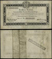 1 talar 1.12.1810, podpis komisarza; Zamojski, n
