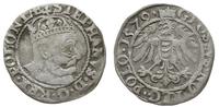 grosz 1579, Olkusz, szerokie popiersie króla, rz