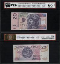 Polska, 20 złotych (banknot z początową serią i numeracją), 25.03.1994