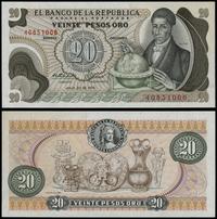 20 pesos 20.07.1975, numeracja 40851006, piękne,