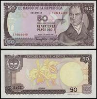 50 pesos 1.01.1986, numeracja 17964440, wyśmieni