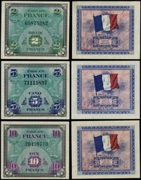 zestaw banknotów z 1944 r., 2 franki, numeracja 