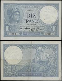 10 franków 16.01.1941, seria B, numeracja 387 / 