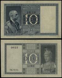 10 lirów sierpień 1939, numeracja 0623 / 967593,