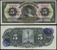 5 pesos 8.09.1954, seria EL, numeracja B048194, 
