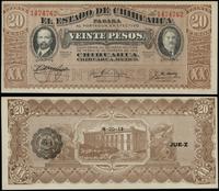 20 pesos  1915, seria K, numeracja 1474762, wyśm