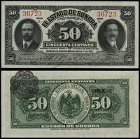50 centavos 1.01.1915, seria G, numeracja 36723,