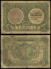 5 złotych 1.05.1925, seria D, numeracja 4338456,
