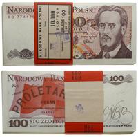 bankowa paczka banknotów 100 x 100 złotych 1.12.