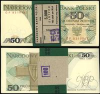 Polska, bankowa paczka banknotów 100 x 50 złotych, 1.12.1998