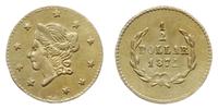 1/2 dolara 1871, typ Liberty Head, złoto 0.35 g