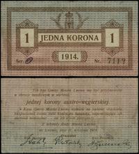 1 korona 11.09.1914, seria O, numeracja 7112, li