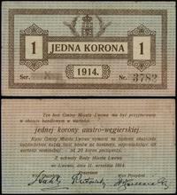 1 korona 11.09.1914, seria X, numeracja 3782, zł