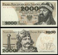 2.000 złotych 1.06.1979, seria AA numeracja 0750