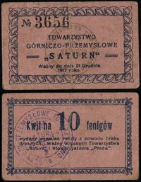 kwit na 10 fenigów ważny do 31.12.1917, numeracj