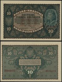 10 marek polskich 23.08.1919, seria II-CC, numer