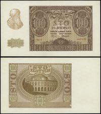 100 złotych 1.03.1940, Ser. E, numeracja 4487178