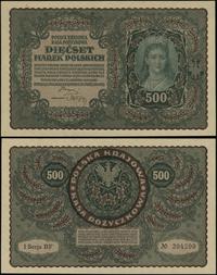 500 marek polskich 23.08.1919, I Serja BF, numer