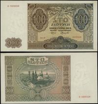 100 złotych 1.08.1941, Ser. D, numeracja 0235526